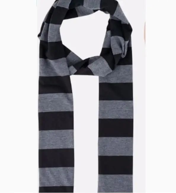 

Punk Harajuku Style Striped Cotton Thin Scarf Lightweight Neck Decoration All-Season Fashion Women Aesthetic Scarf