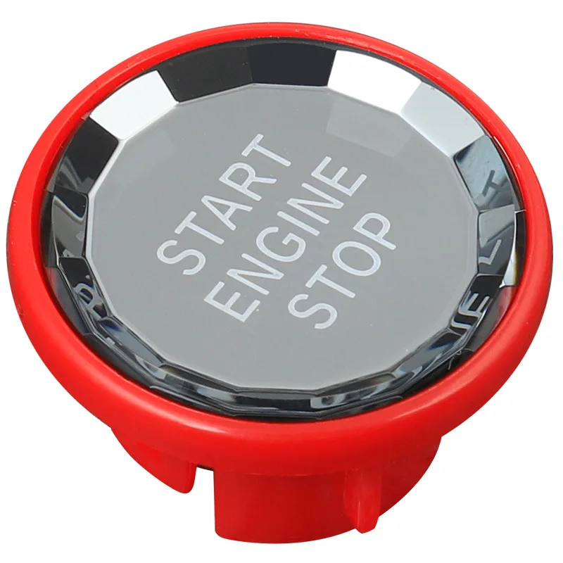New Arrival Car Engine Start Stop Crystal Button Replcment Cover For Jaguar F-PACE XEL XFL XE XF 2012-2021 Auto Styling
