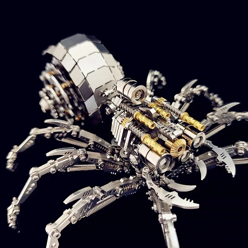 3D Puzzle Animal Spider King Model Metal Scorpion Jigsaw DIY Assemble Toys Mechanical Assembly Kits