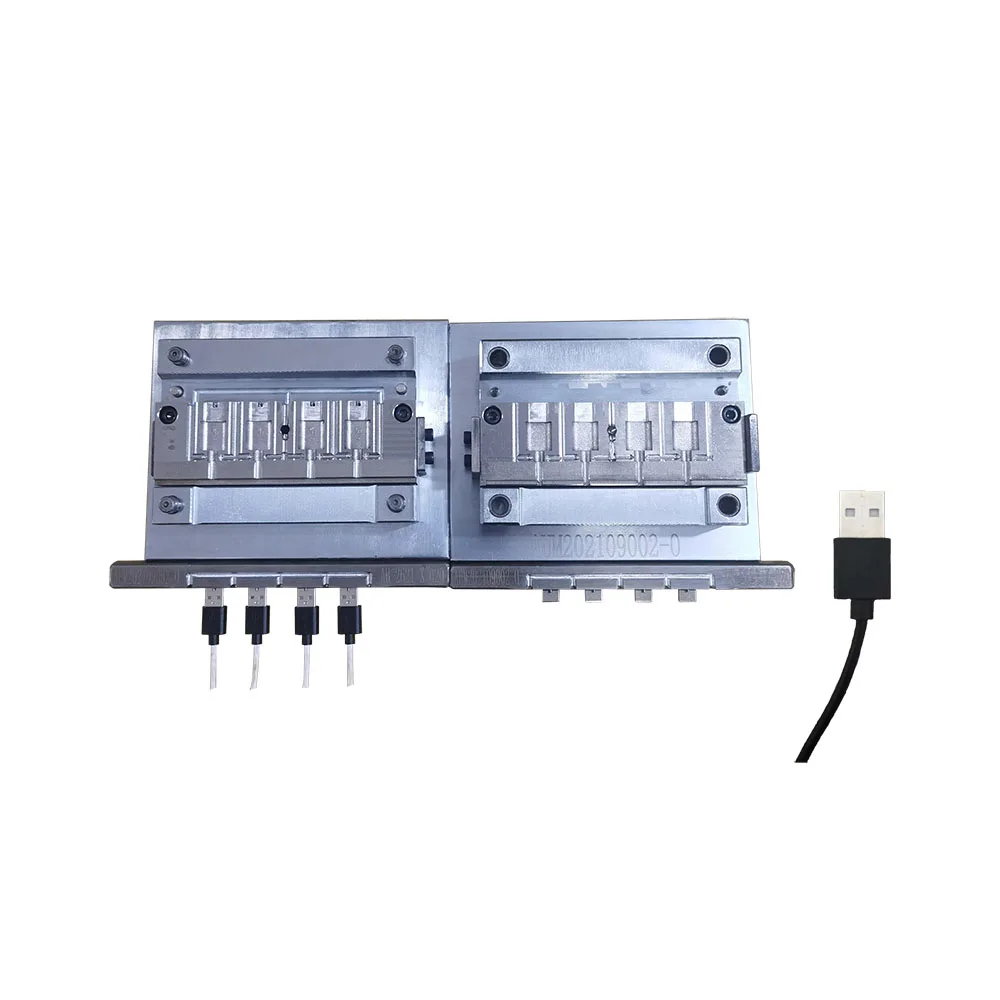 

Professional Vertical Injection Mold Manufacturer USB Cable Plug Mold Dc Ac Cable Connector Moulds For Molding Machine
