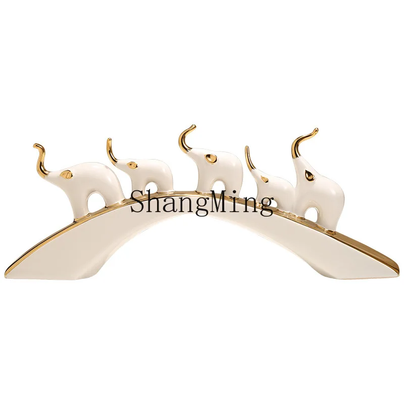 

PYH Modern Elephant Ornament Light Luxury TV Cabinet Entrance Decoration Light Luxury Home Furnishing Guest