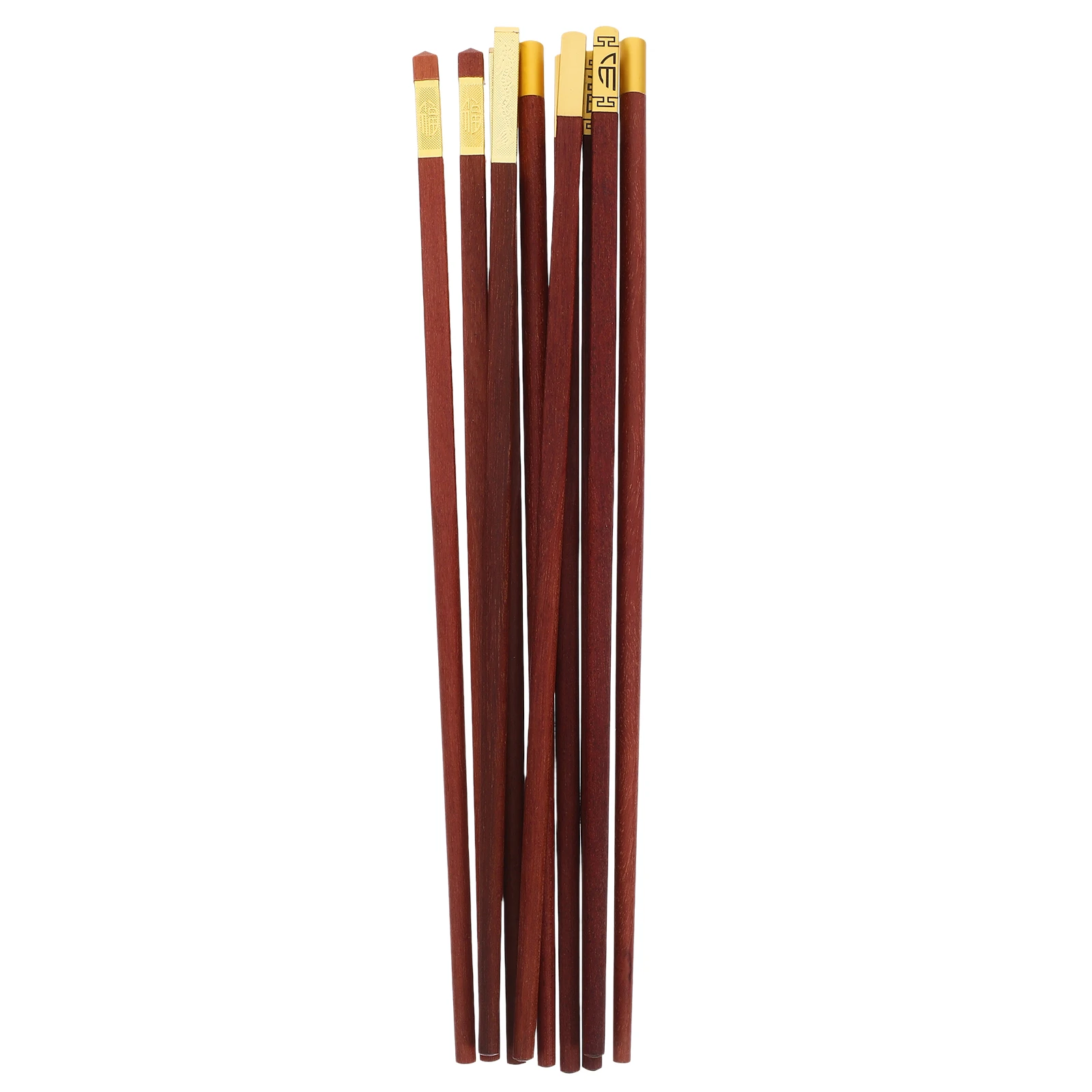 

5 Pairs Chopsticks Red S Reusable H crafted Wooden Chinese Dinner Delicate Chopsticks Gift Set