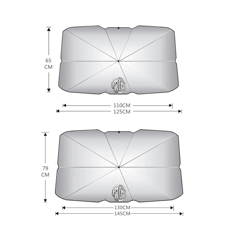 مظلة للزجاج الأمامي للسيارة مظلة صيفية للحماية من الشمس ظلة لمحركات موريس جراج MG ZS GS MG5 6 7 mg3 أجزاء GT #6