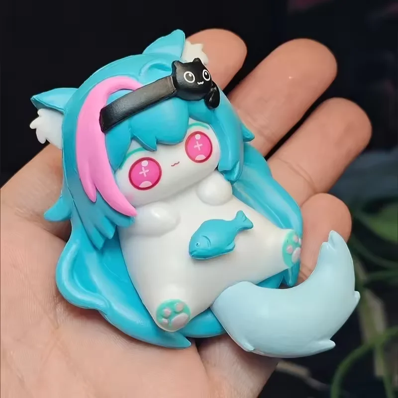 Neverness to Everness Mint Cat Anime Figurine Toy Doll Lena Butterfly Cat Car Ornament Desktop Decor Game Fan Birthday Xmas Gift