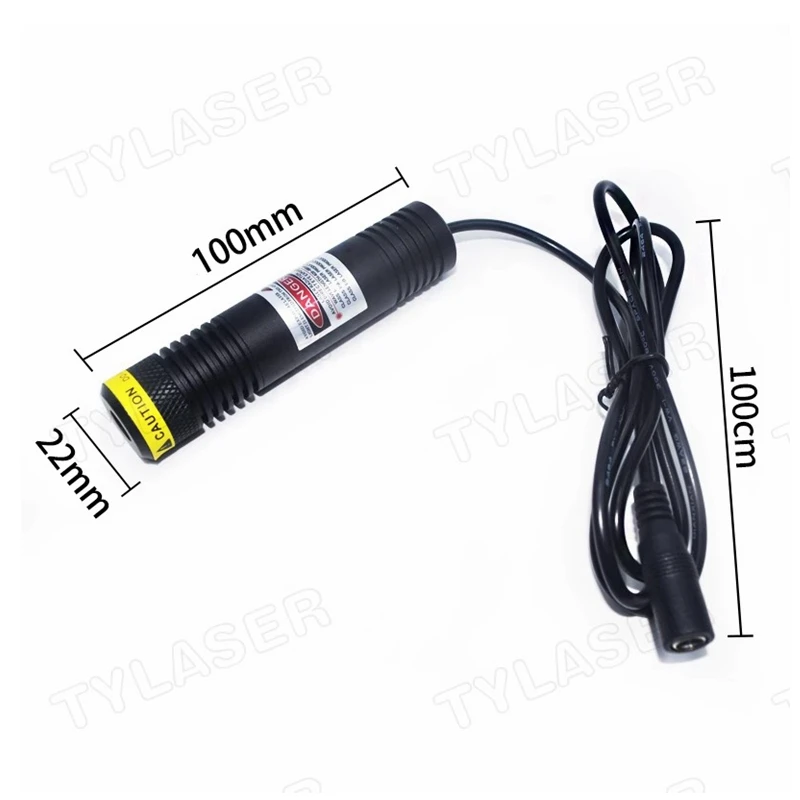 Waterproof 850nm100mw/200MW Infrared Non-focusable Industrial IR Laser Diode Module 22x100mm