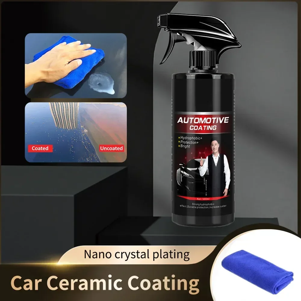 Ceramic Coating More Shine Fortify Quick Coat Hydrophobic Polish Waterless Car Wash Wax and Long Lasting Protection