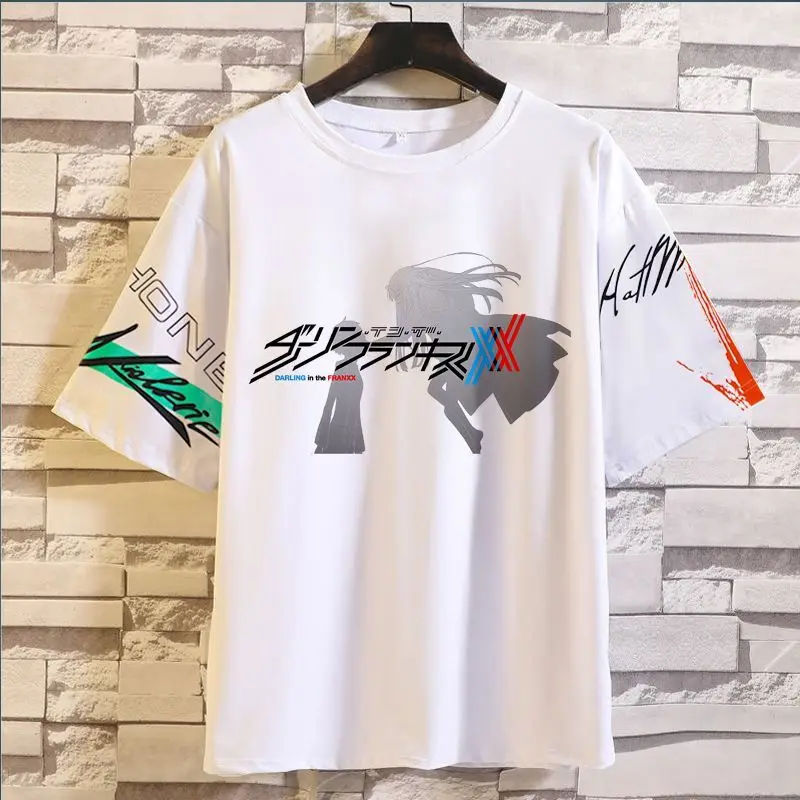 Anime Game Darling National Team 02 Short Sleeve T-Shirt Unisex  Merchandise Collaboration Youth Loose Fit Summer Clothing