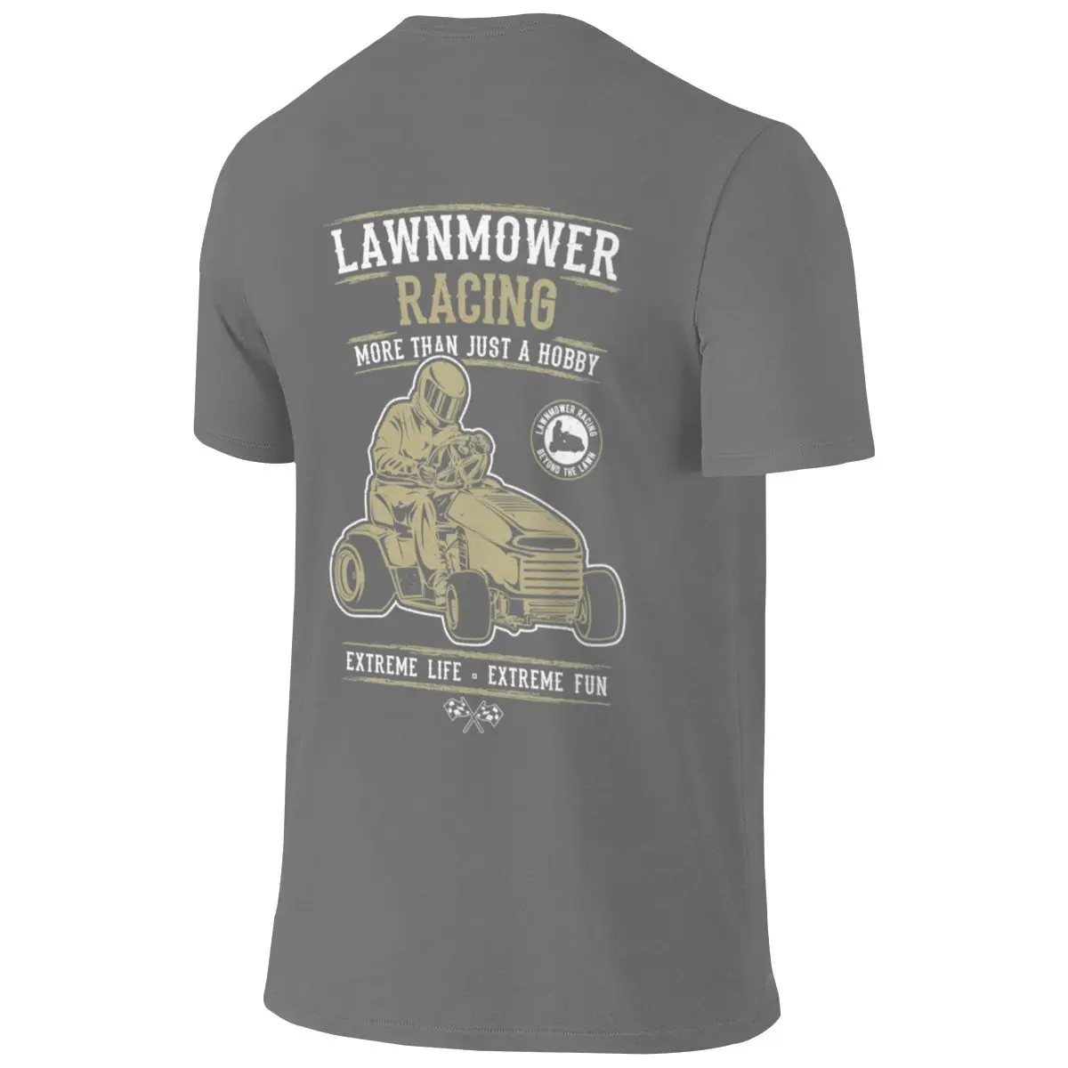 Lawnmower Racing Hobby Extreme Versatile Reversible T-shirt Japanese-Style Vibe Soft Tones Tee