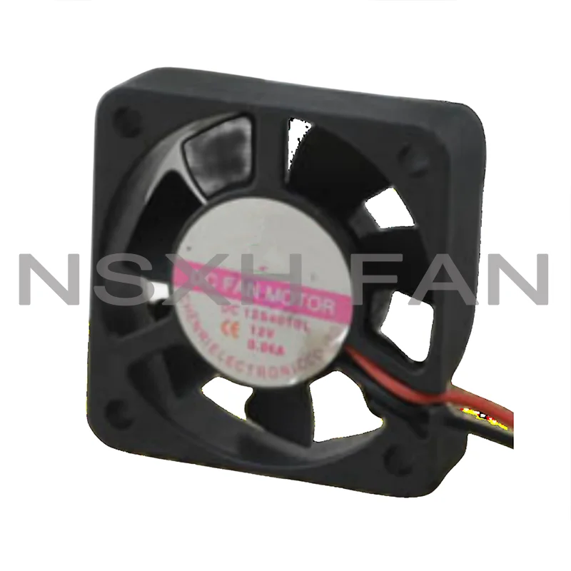 Ventilador de refrigeración DC12S4010L 4010 DC12V 0.06A 4 CM, 2 cables