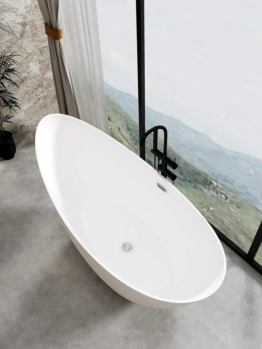 Acrylic Nordic Noble Consort Home Adult Hotel Homestay Internet Famous Simple Independent Integrated Seamless Bathtub Bathtub