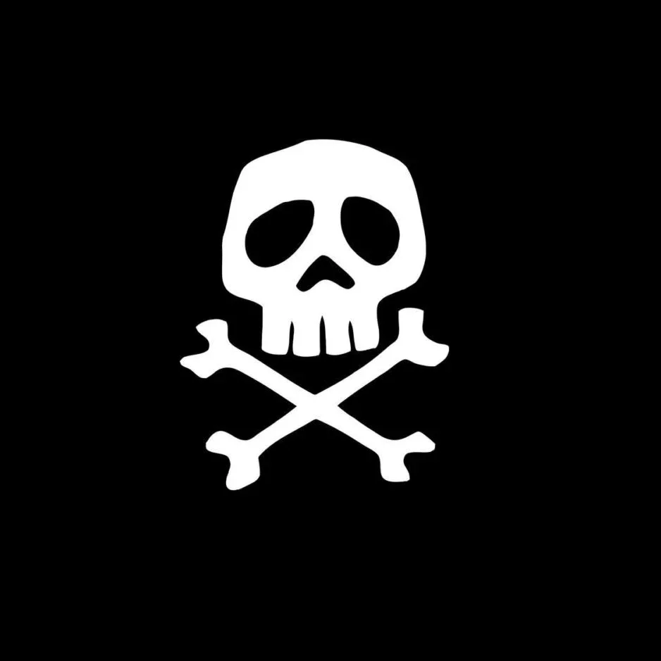 Personality Car Sticker Captain Harlock Space Pirate Skull Decal KK Car Stickers Accessories Vinyl  Waterproof and Sunscreen