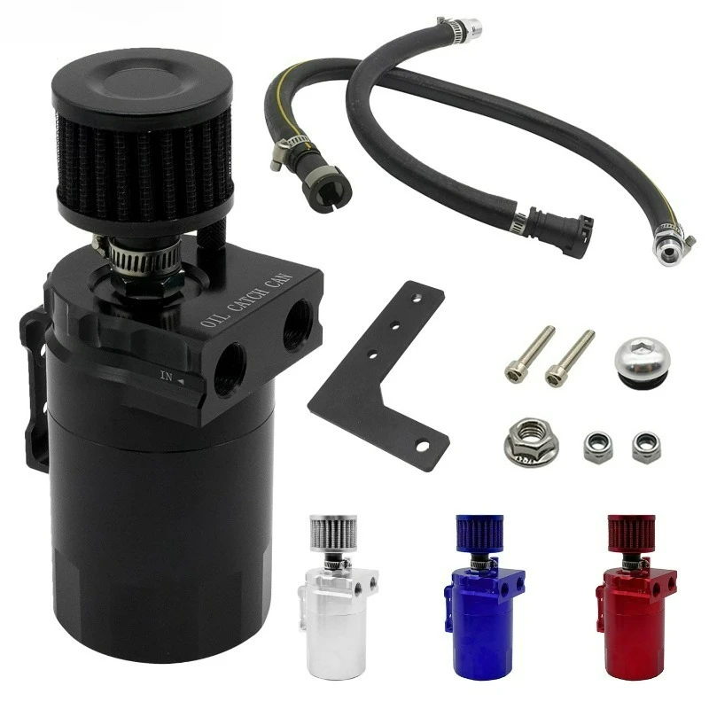 Modified Aluminum Alloy Fuel Tank Car Ventilator Oil Pot Gas Oil Separator 350ML For Chevrolet GMC 1500
