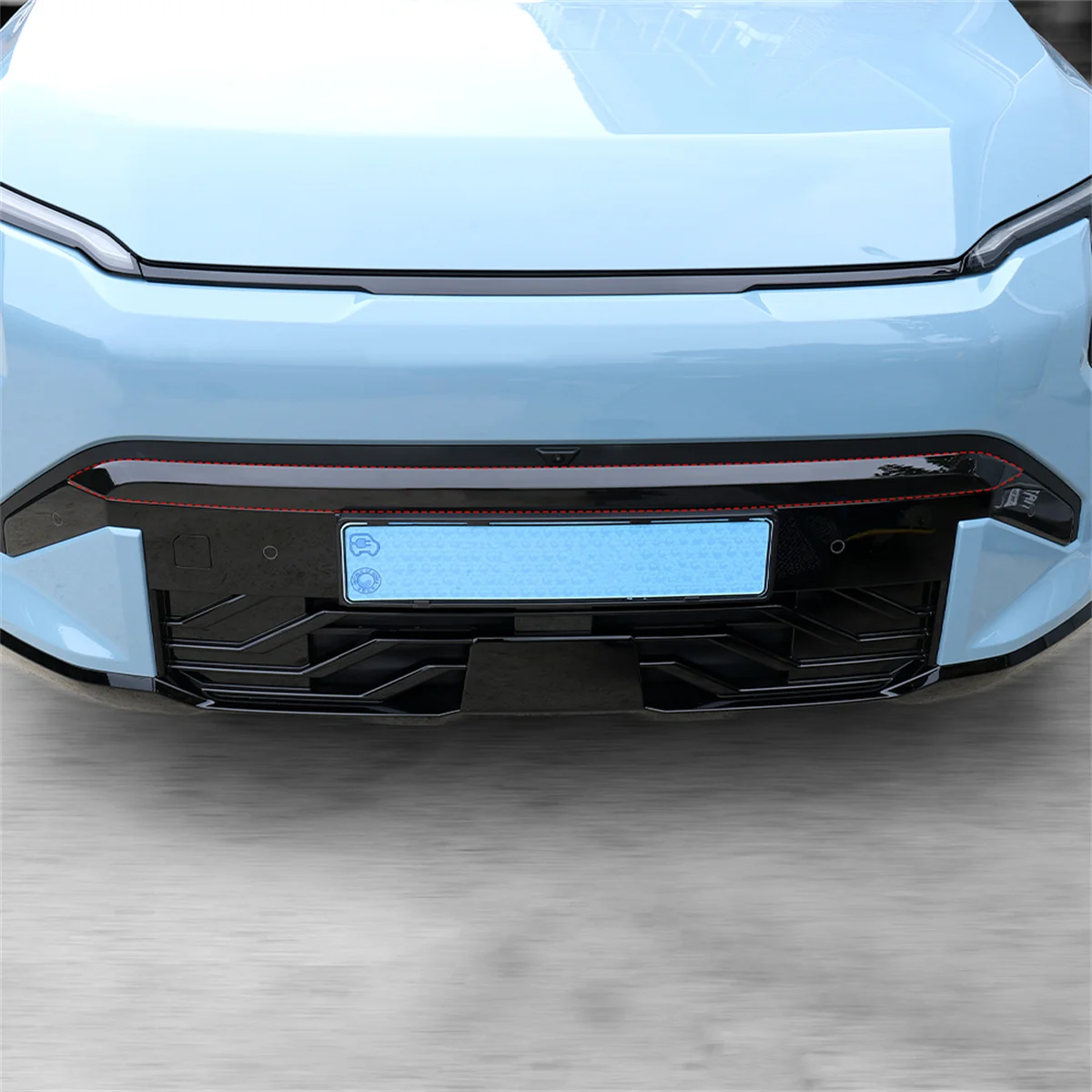 

For Kia EV3 2024-2026 Car Tuning Carbon Fiber Automotive Front Bump Grille Trim Cover Exterior Accessories