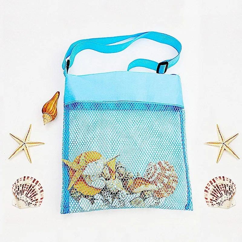 Children Protable Mesh Bag Sand Away Kids Toys Storage Bags Boys Girls Swimming Small Beach eco Bag Women Cosmetic Makeup Bag