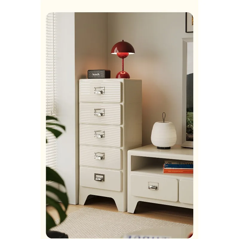 Pumpkin box drawer waterproof plastic storage cabinet living room sofa next to snack rack bedroom multi-layer cabinet