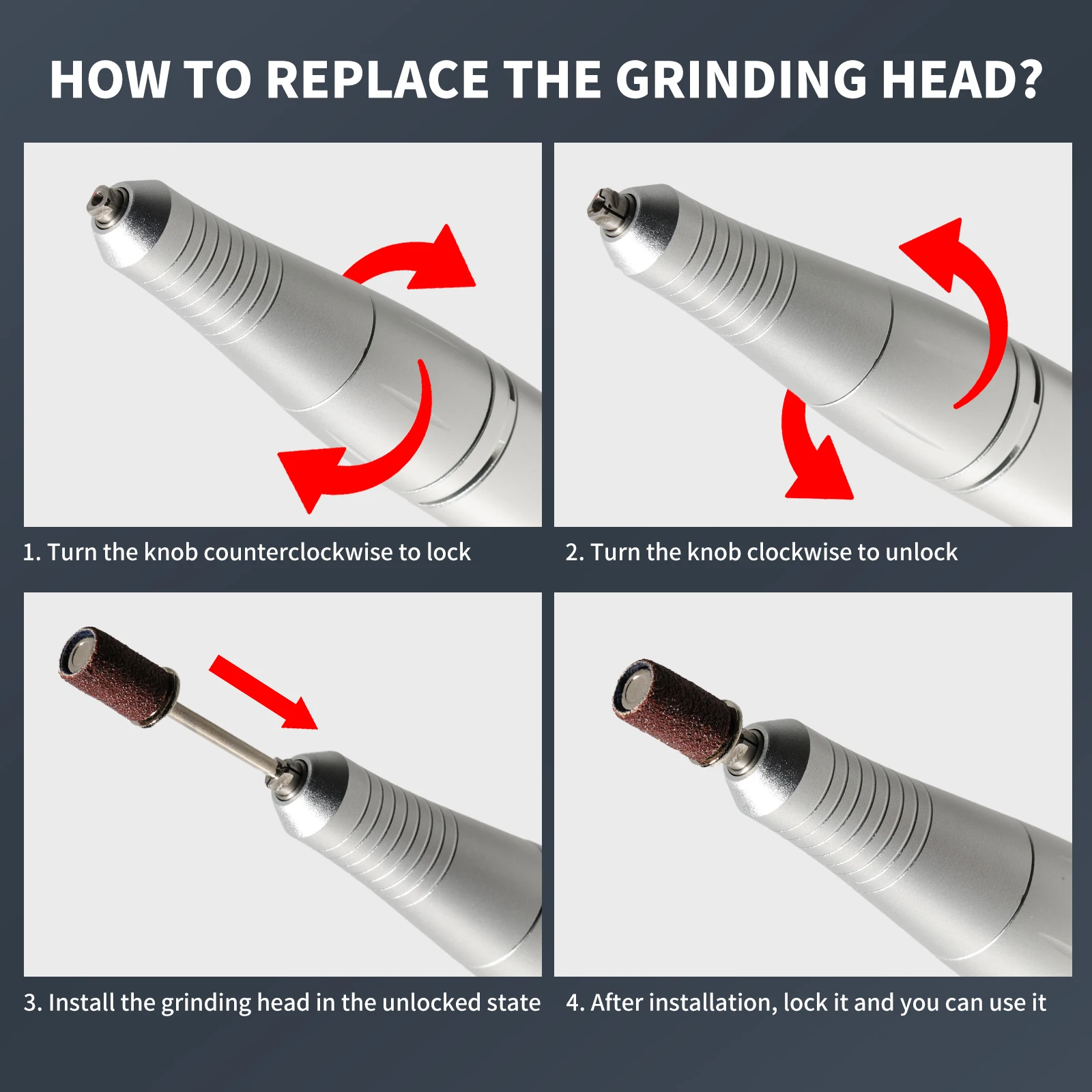 35000RPMネイルドリルペン プロ仕様 低騒音ネイルファイル 速度&方向調整可能 USBポータブル電動ネイルドリルペンツール