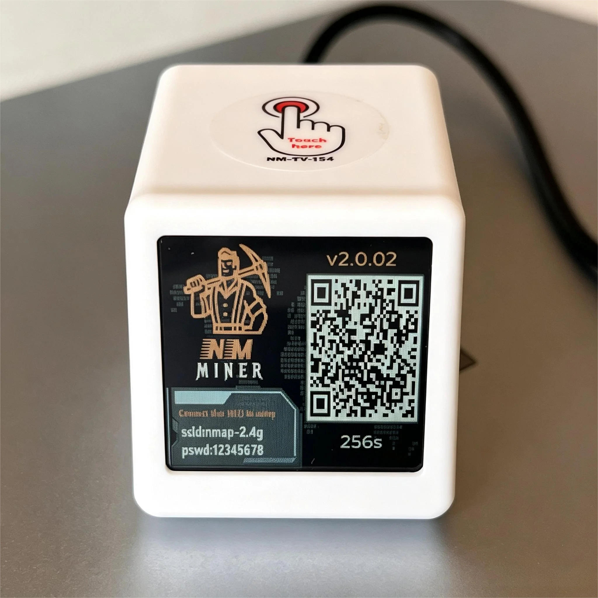 Smart TV ESP32 BTC Solo Lottery NMMiner Hashrate 1060KH/s for Computer Nerd Gift Home Desktop Clock Low Power Consumption