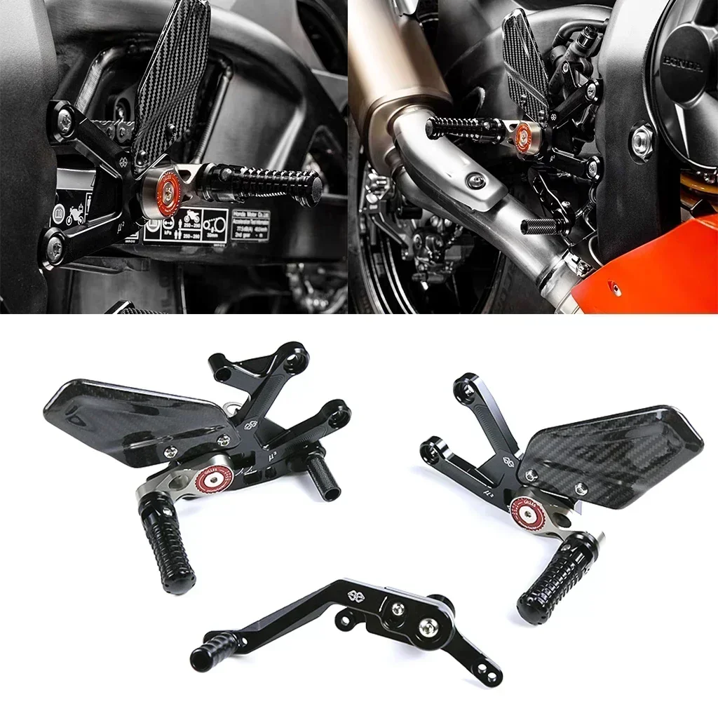 For HONDA CBR1000RR 1000RR-R 2022 2023 Motor Adjustable Rearsets Foot Pegs Rider Footrest Rear Set CBR1000 RR/RR-R 2020 2021