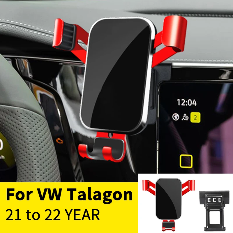 

For Car Cell Phone Holder Air Vent Mount GPS Gravity Navigation Accessories for Volkswagen Talagon 2021 to 2022 YEAR