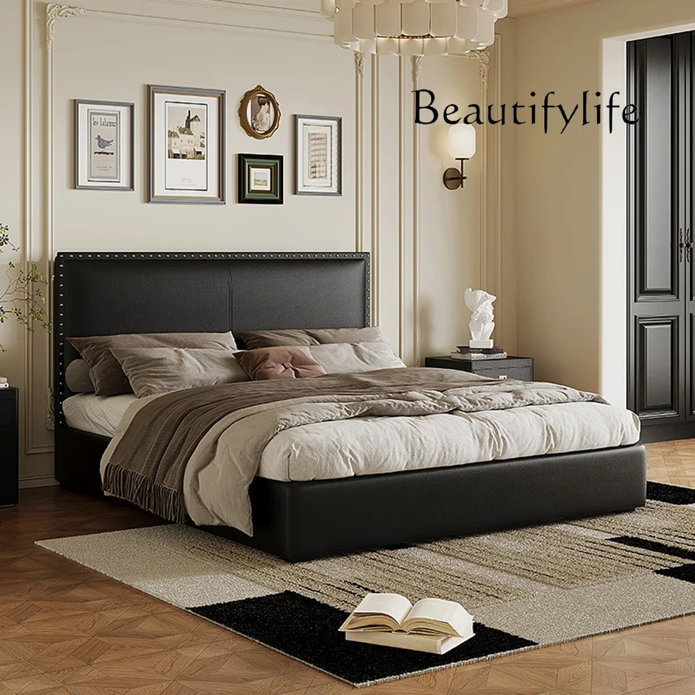 

N49 D Bedroom Twin Fancy Lazy Bed Nordic Woman Luxury Modern High Headboard Bed Frame 180x200 Camas Matrimoniales home Accessori