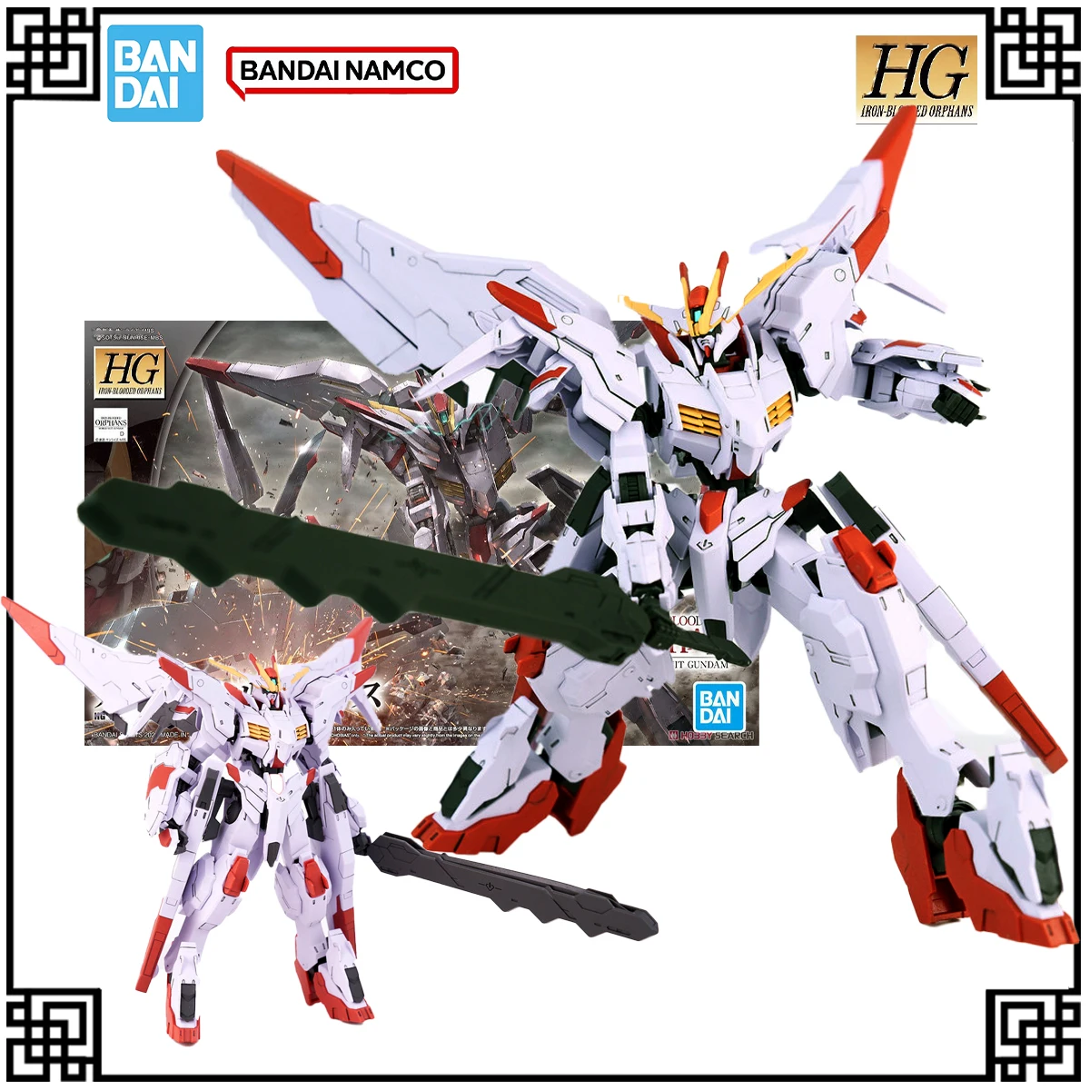 

In Stock Genuine Bandai Original Gundam Model Kit HG 1:144 GUNDAM MARCHOSIAS Action Figures Toys For Children's Christmas Gifts