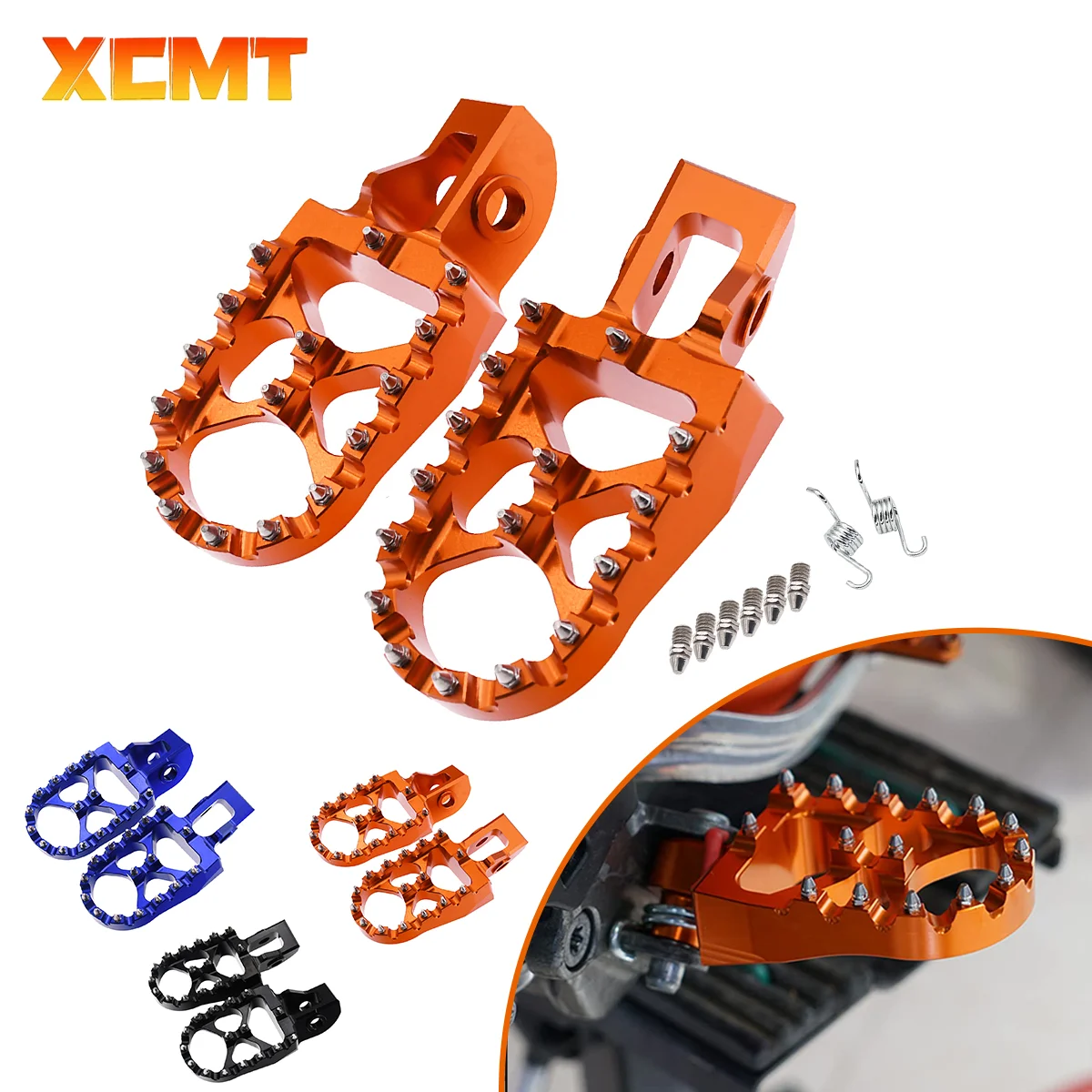 Motorcycle Foot Pegs FootRest Footpegs Rests Pedals For KTM EXC EXCF 250 300 XC XCF SX SXF Universal Dirt Pit Bike Parts Tools