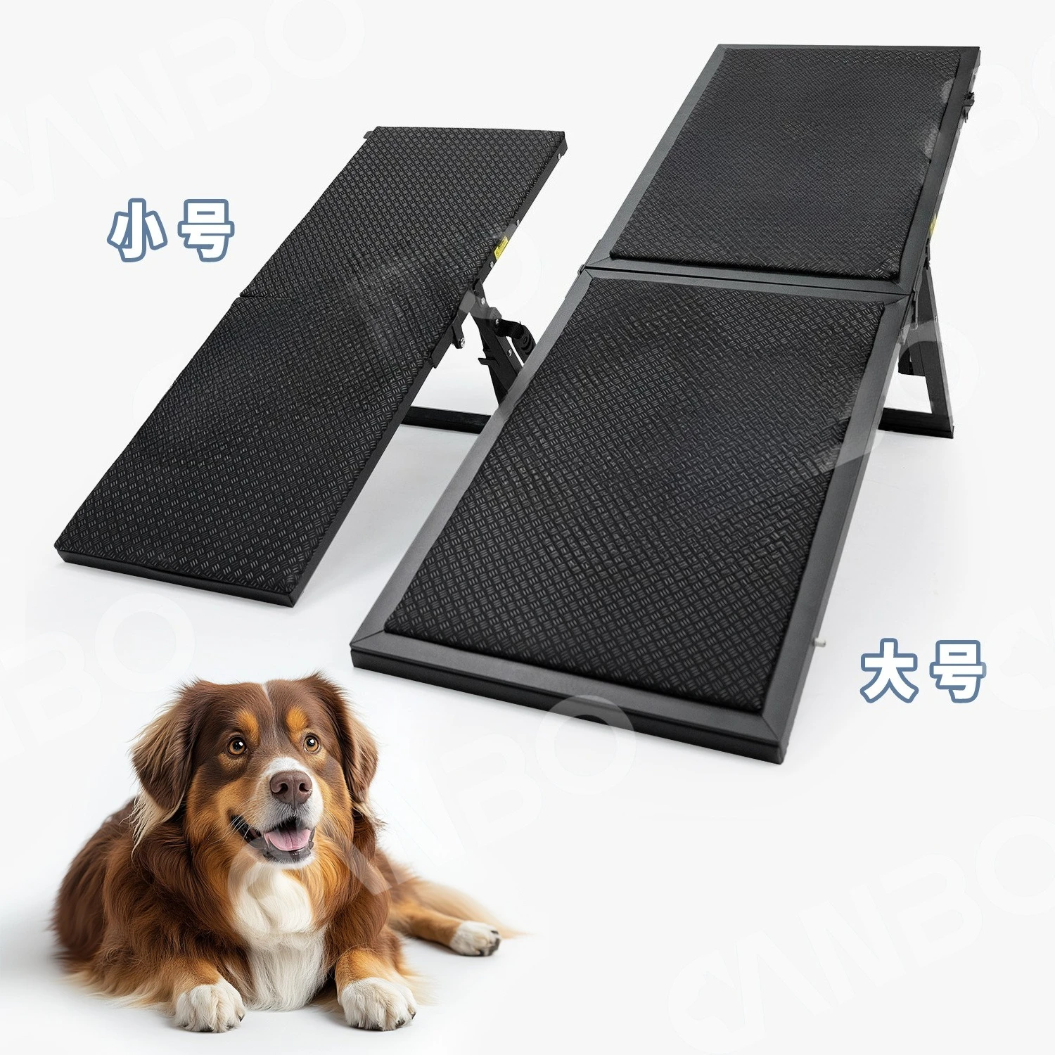 

Puppy Stairs Metal Foldable Indoor Bedside Sofa Pet Stairs Slope Climbing Senior Dog