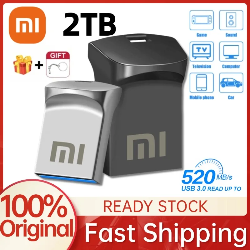 Xiaomi usb 3,0 flash drive 2 tb pen drive 1tb speicher stick stick stick flash usb c stick 2 tb usb speicher für ps5 ps4