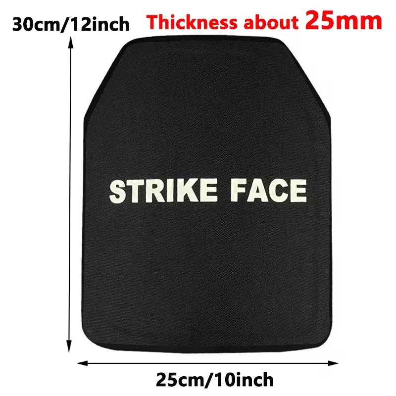 NIJ III+ Bulletproof Plate10x12 Inches Light Tactical equipment UHMWPE Bulletproof Protection Body Armor Vest Insert Plate