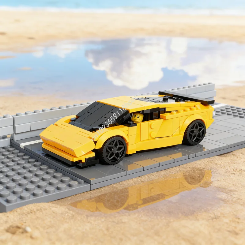 

282pcs MOC City Champions Lamborghiniesd Diablo Model Building Blocks Toys Architecture Christmas Gifts DIY Creative Idea