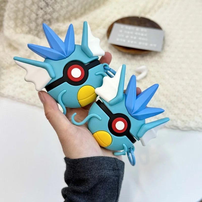 

3D Gyarados Mega Earphone Case for Apple AirPods 1 2 3 4 Pro Pro 2nd Pro2 Dragon silicone Pendant Bluetooth Cover