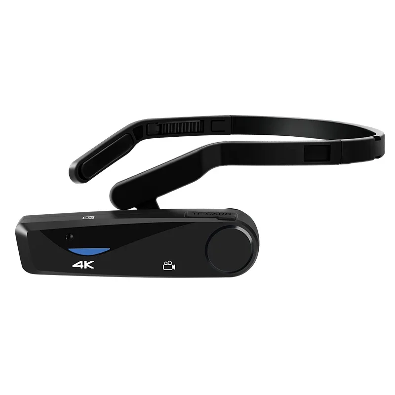 EP6 Intelligent Head Mounted Camcorder POV 4K Mini Sport Action Cameras Wifi APP Control Camera for Vlog Video Recording Photo