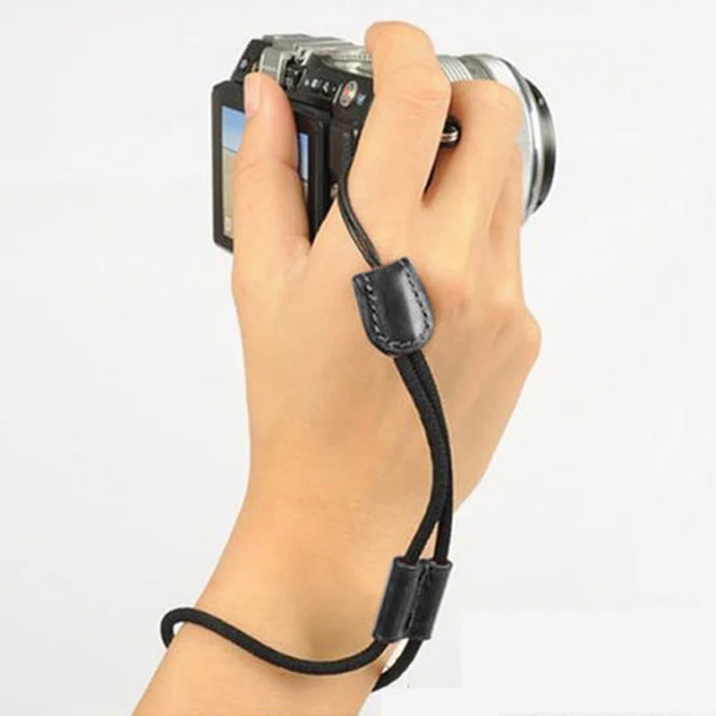 สายรัดข้อมือพร้อมหนัง PU สำหรับกล้อง Canon Nikon SONY Olympus FUJI DC