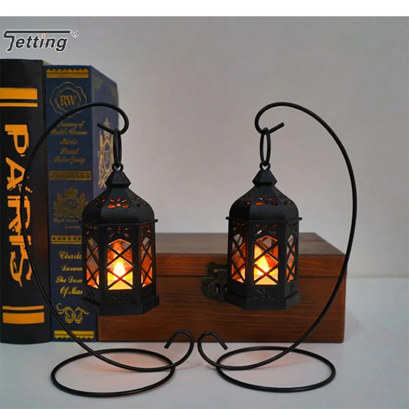 

1Pcs Retro Desktop LED Lamp, Creative Hexagonal Wind Lamp, Portable Candle & Horse Lamp, Atmosphere Decoration Gift