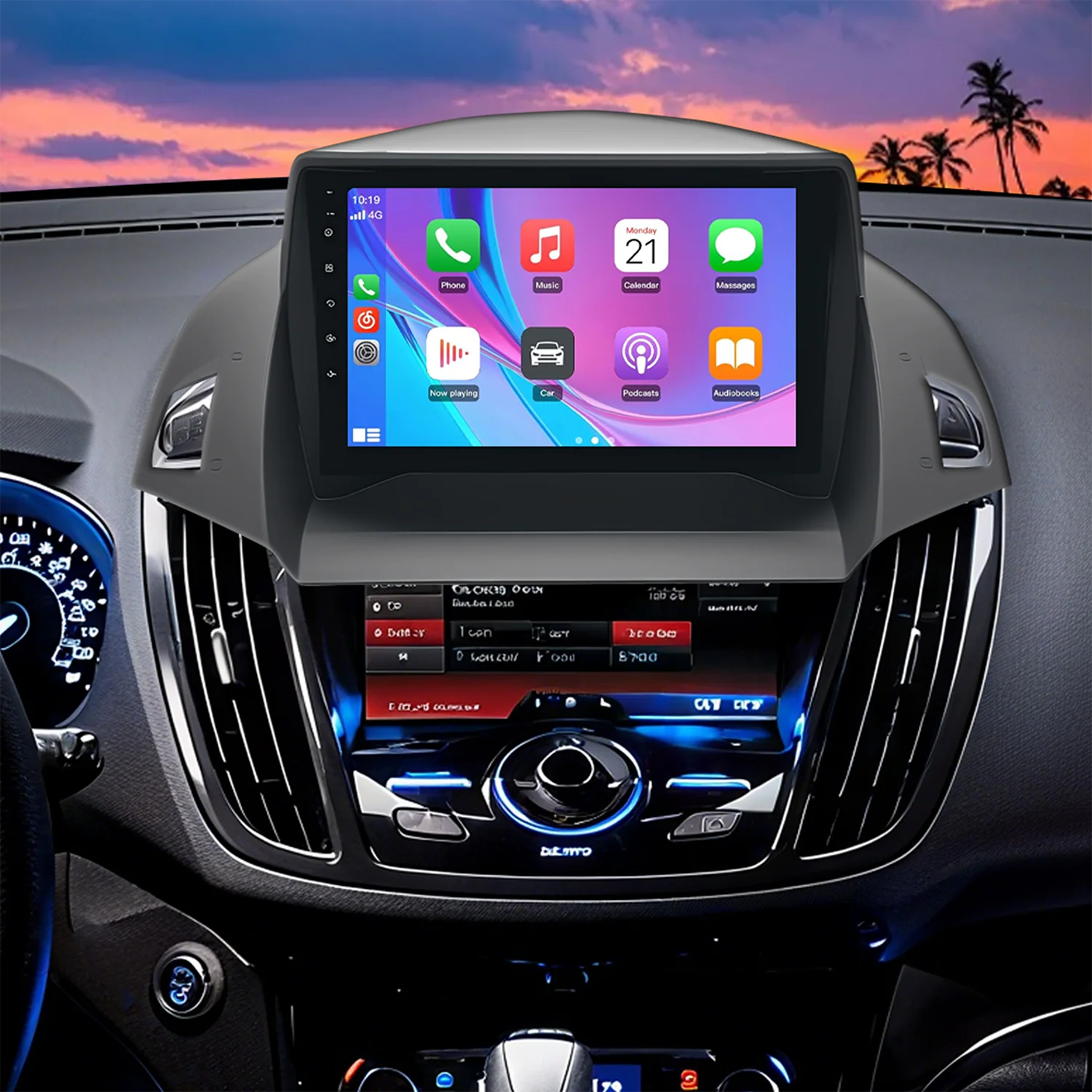 Android Car Radio for Escape 2013-2016 Car Dvd Gps Wifi 4G Dsp Carplay with Reverse Camera High Quality Radio Fast Delivery