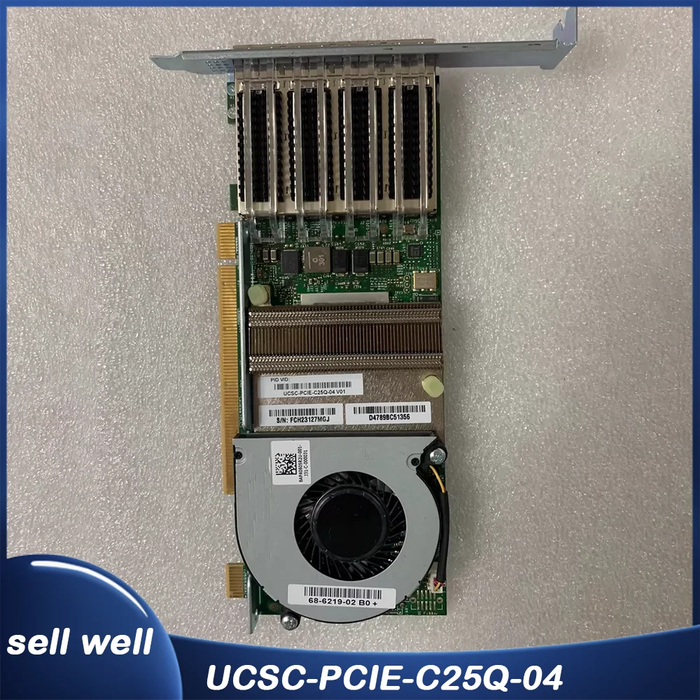 

4 порта 10/25 ГБ SFP28 виртуальный интерфейс PCIE UCSC-PCIE-C25Q-04 V04 1455