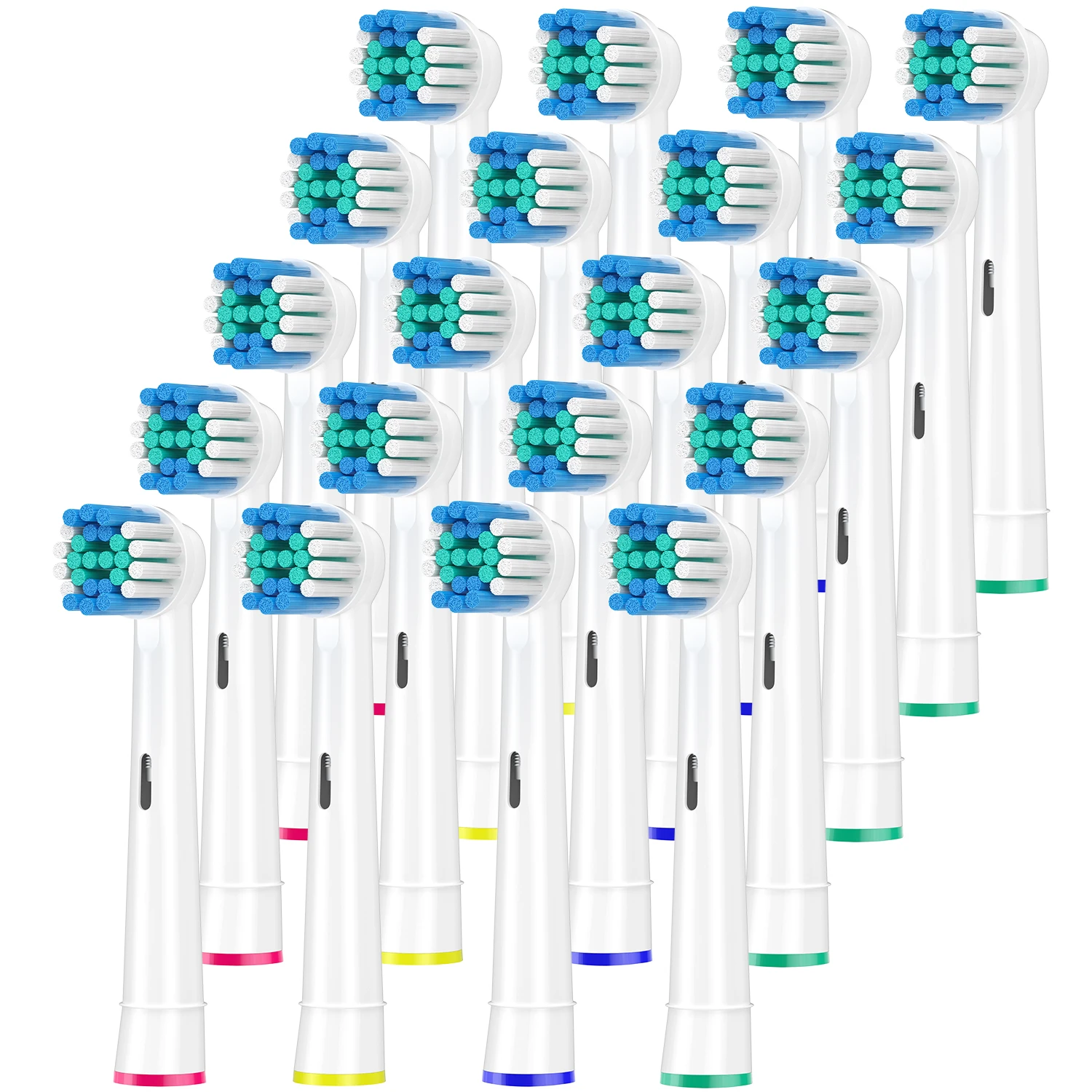 Tandenborstelkop compatibel met Oral b Braun elektrische tandenborstel, precisie vervangende opzetborstels voor Pro Smart Genius, Effici