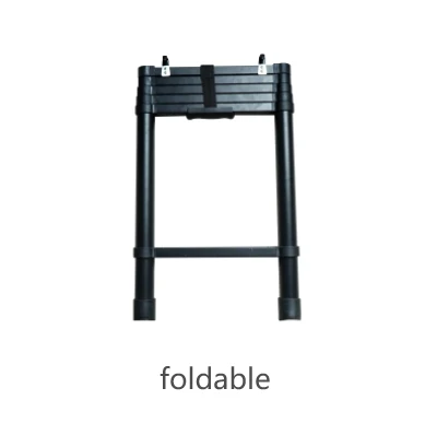 خيمة على السطح ورف السقف يستخدم المحمولة للطي الألومنيوم سلم متداخل الأجزاء عدم الانزلاق تمديد سلم تصغير مع السنانير