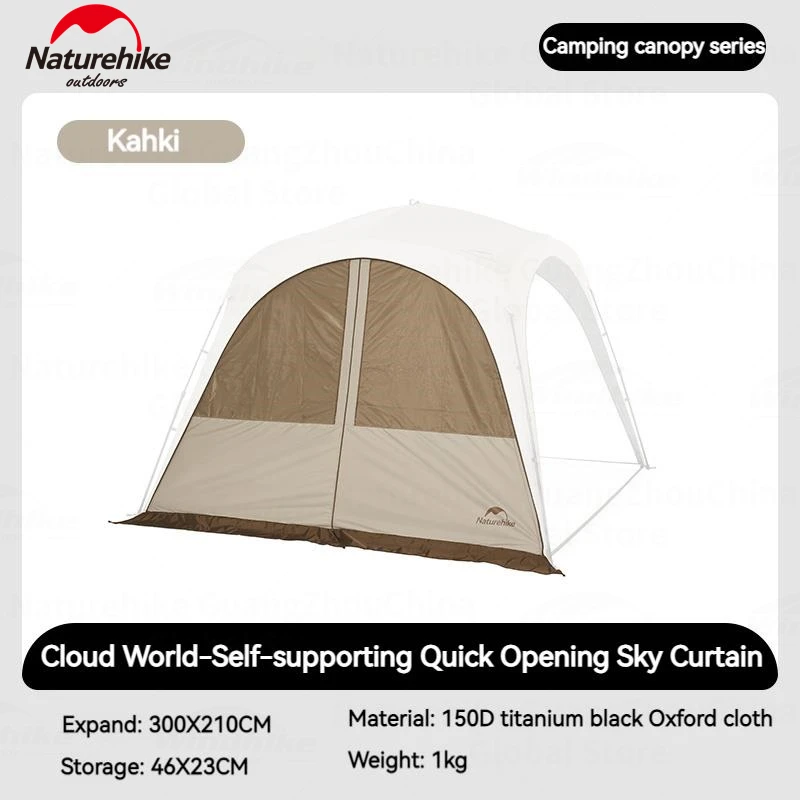 Naturehike Quick Open Dome Zelt Zubehör Baldachin Wasserdichte Docking Auto Schwanz Zelt Outdoor Camping Familie Große Sonnenschirm Plane 6