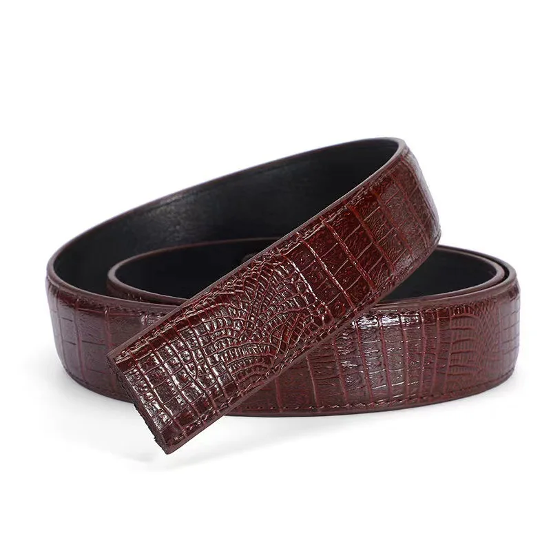 Männer Automatische Schnalle Gürtel Keine Schnalle Gürtel Marke Gürtel Männer Hohe Qualität Männlich Echte Strap Jeans Gürtel Kostenloser Versand 3,5 cm Gürtel – Detail 5