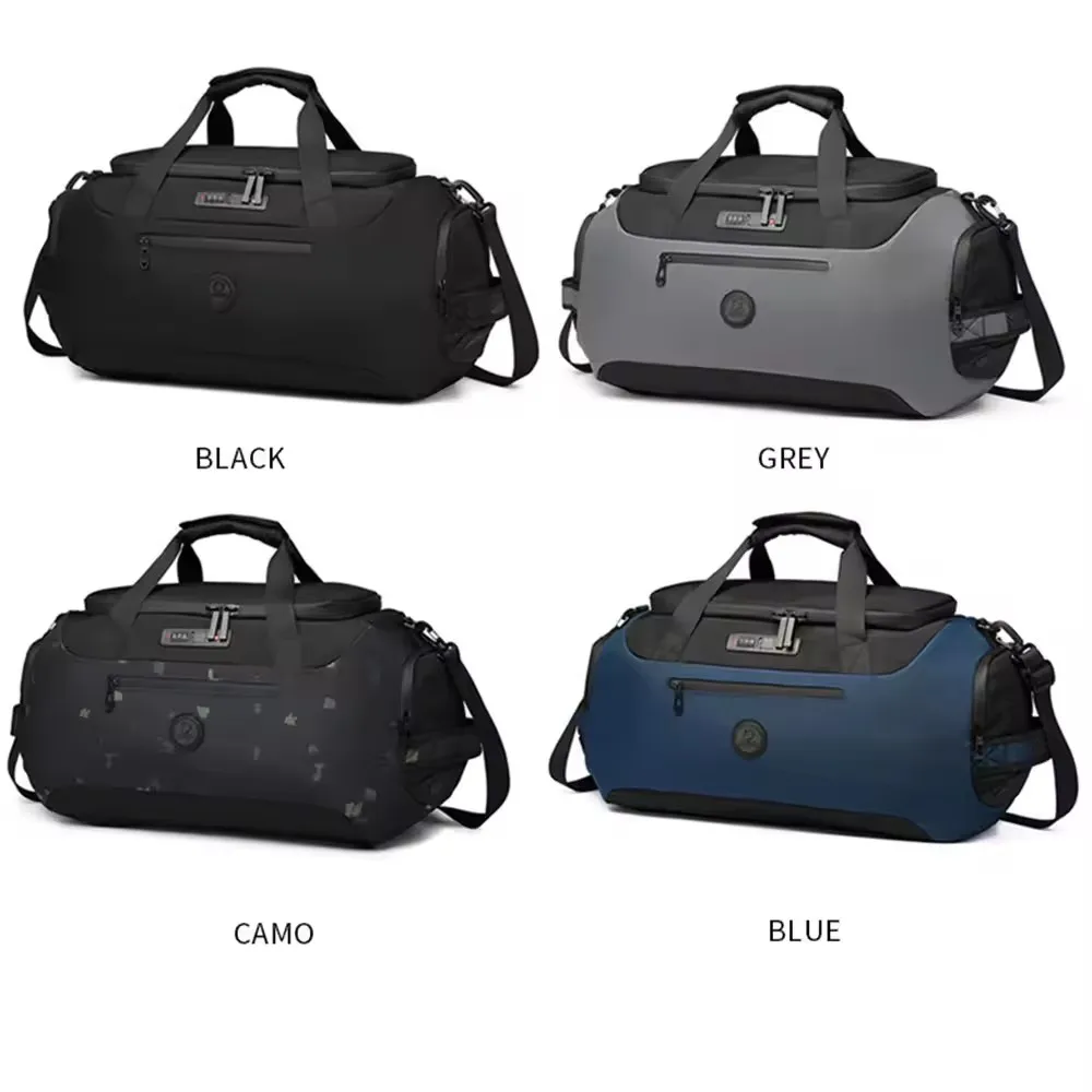 Portable Tactical Custom Travel Bag Weekend Gym Large Capacity Duffel Bag  Shoe Compartment Dry And Wet Separation Travel Bag