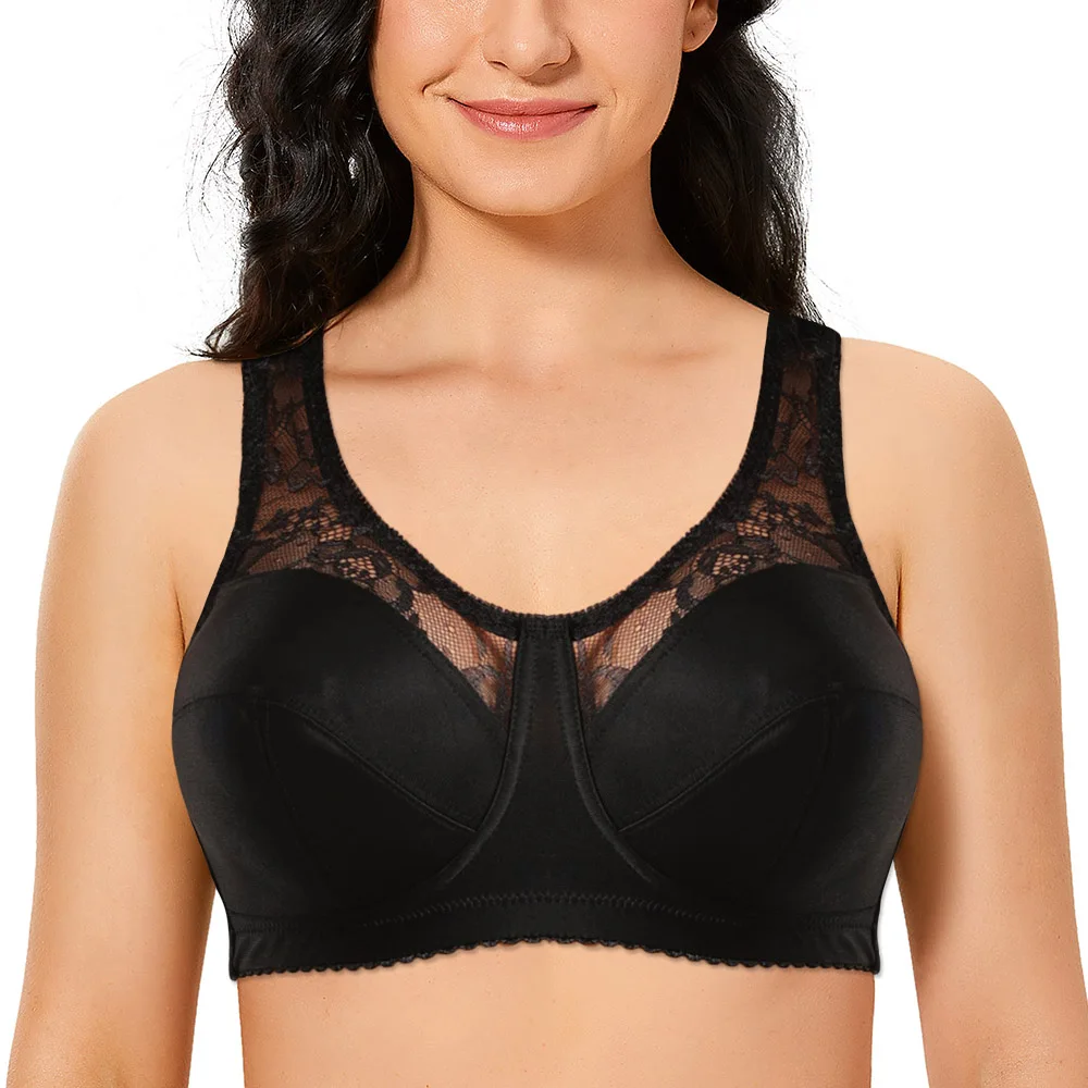 Volle Tasse Bhs Für Frauen Plus Größe Bh Spitze Ultra Dünne Wirefree Komfort Bh Große Größe Top Sommer Femme Bralette C D E F G H I Tasse