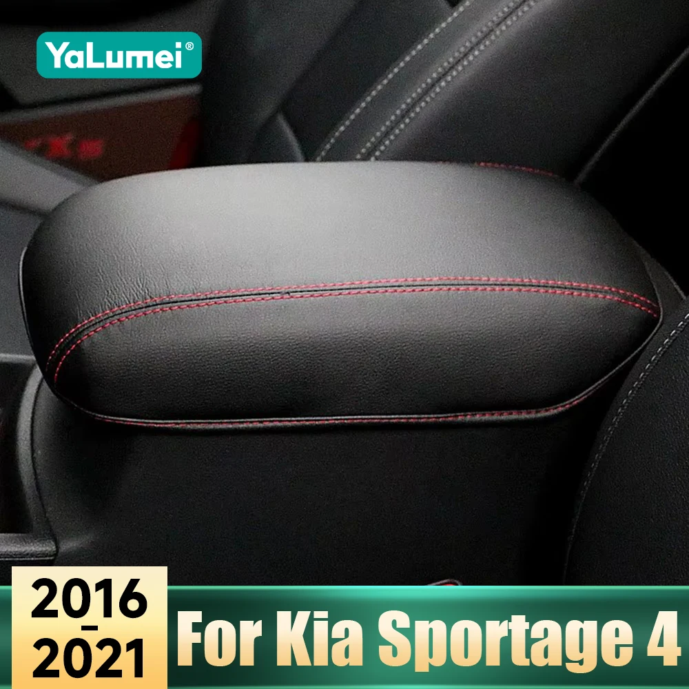 Für Kia Sportage 4 2016 2017 2018 2019 2020 2021 Auto Zentrale Steuerung Armlehne Lagerung Box Deckel Pad Armlehne Box Abdeckung Zubehör