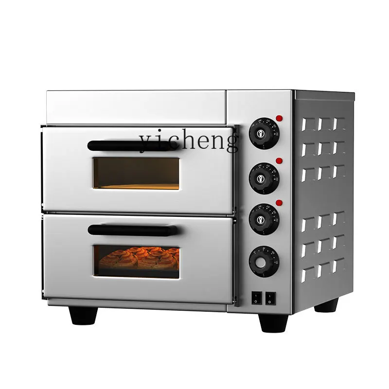 

ZK Oven Commercial Pizza Cake Single Layer Independent Temperature Control Two Layer Large Capacity Electric Oven