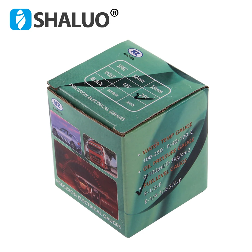 DC12V 24V Diesel Generator Fuel Level Gauge Llight 55MM Size Match With liquid float Oil Level Sensor