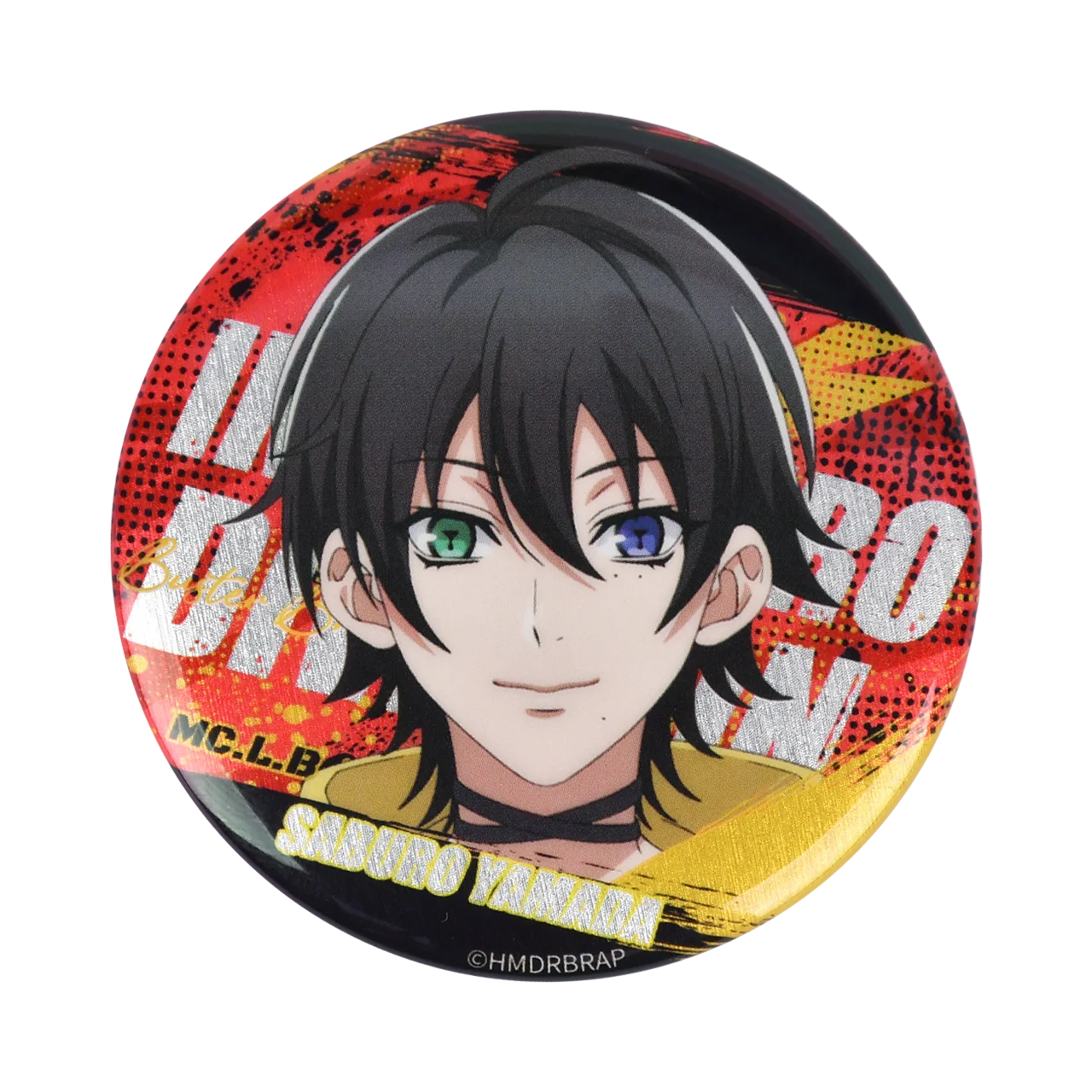 58mm Anime Hypnosis Microphone Division Rap Battle DRB Aohitsugi Samatoki Cosplay COSTUME Badge Pin SPTE Tinplate Brooch﻿ Prop