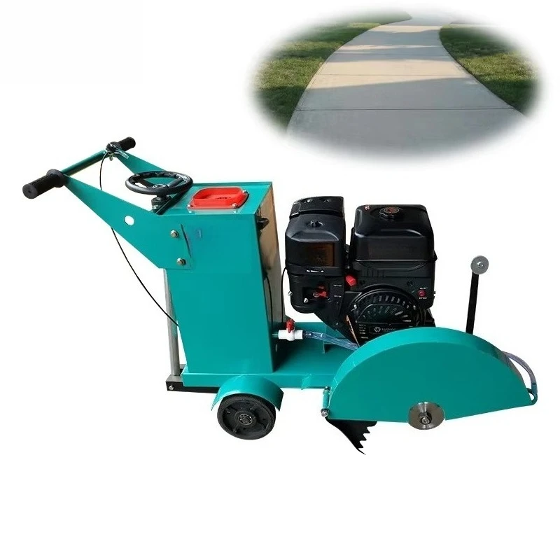 Concrete Cutting Machine / Diamond Cutting Machine Floor Cutter & Asphalt Road Saw with Engine/Motor 10-15HP 18cm Cutting Depth