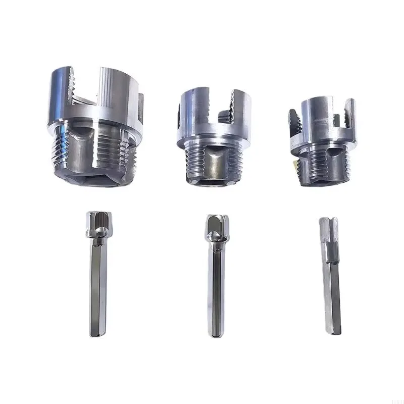 3 Pcs Integrated Internal & External Pipe Threading Tool Dual-Function Pipe Thread Cutting Tool For 1/2