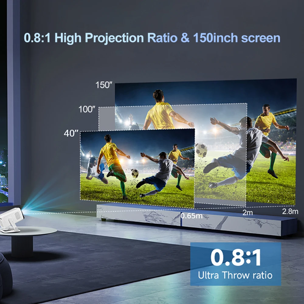 Мини-проектор PROGAGA PG310, 4K, Android 300Ansi, проектор BT5.4 для фильма PG310, умный домашний кинотеатр, портативный проектор для уличного видео