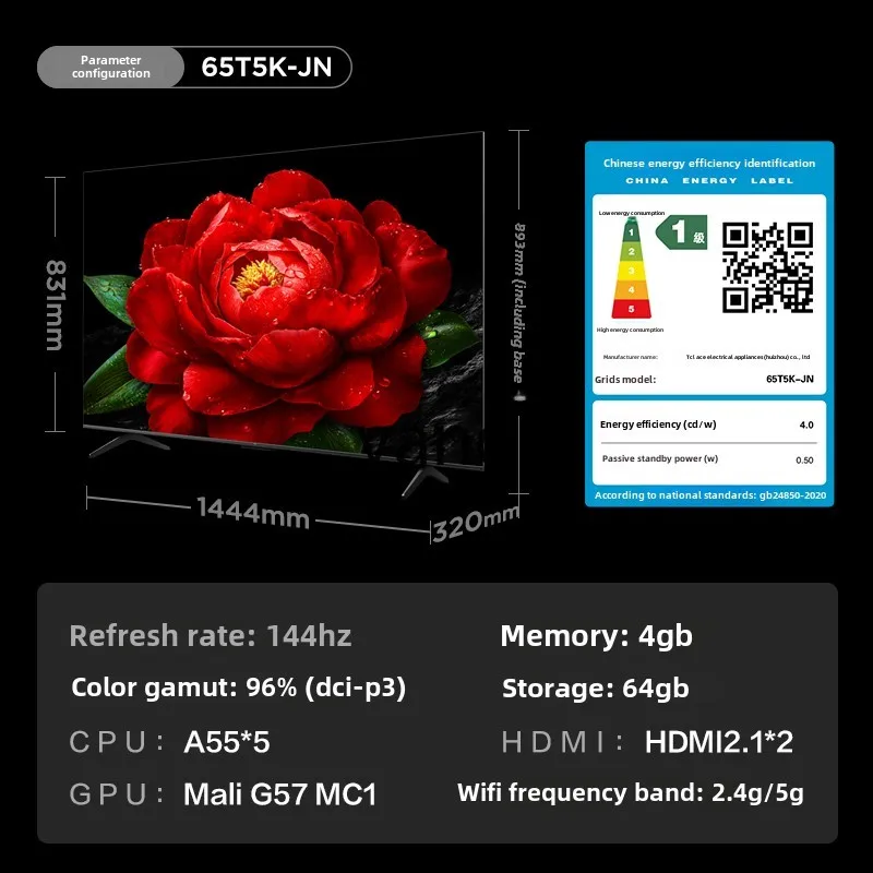 CX 65-Zoll 144Hz QLED-Fernseher